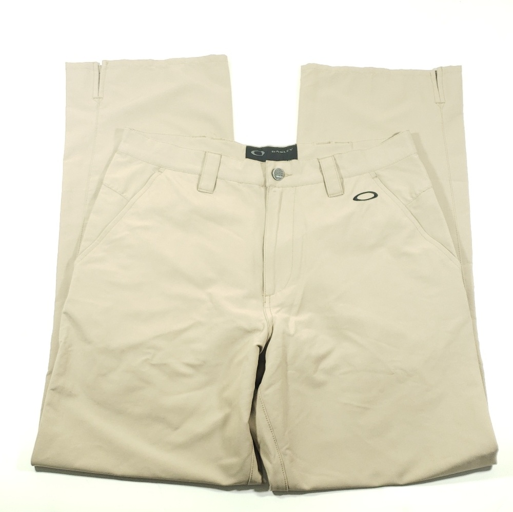 Oakley mens tan cream sports pants size 32 32